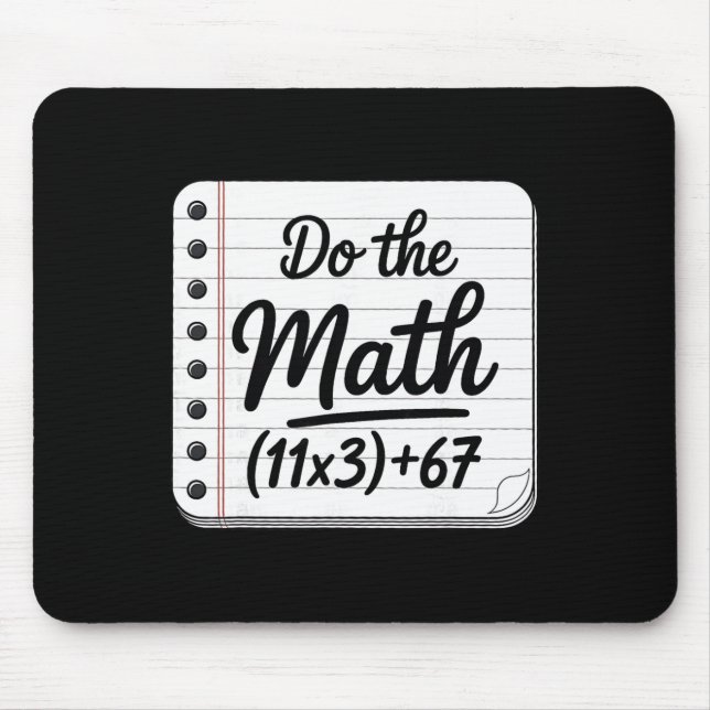 Mousepad 100 Dias Equação Matemática Escolar Faça a Conta 1 (Frente)