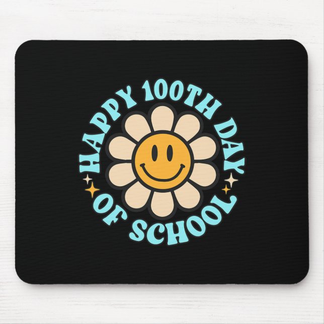 Mousepad 100 Dias Feliz 100º Dia De Professores Crianças E  (Frente)