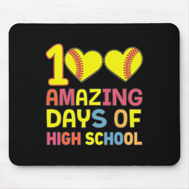 Mousepad 100 Dias Incríveis De Placa De Softll Do Segundo g (Frente)