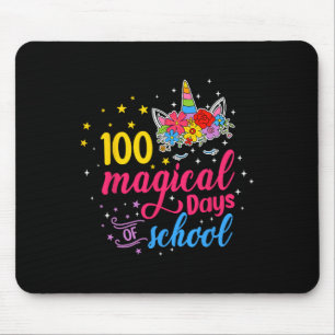 Mousepad 100 Dias Mágicos Crianças Unicórn Figuram 100º Dia