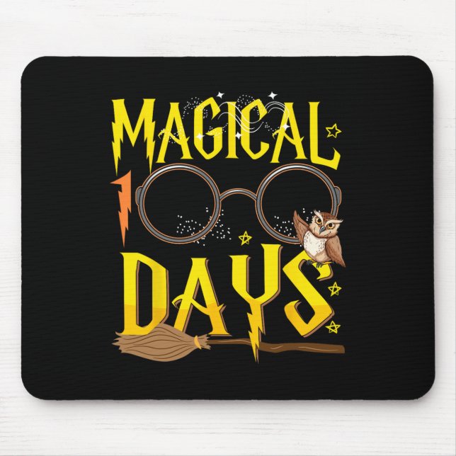 Mousepad 100 Dias Mágicos De Professores Alunos Crianças B (Frente)