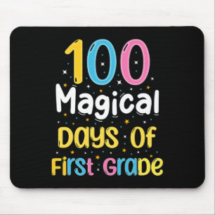 Mousepad 100 Dias Mágicos Do Primeiro Grau 100 Dia Da Escol