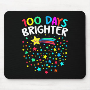 Mousepad 100 Dias Mais Brilhante Feliz 100 Dias De Escola P