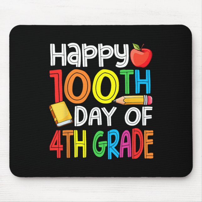 Mousepad 100 Dias Mais Inteligentes 4º Ano Da Escola (Frente)