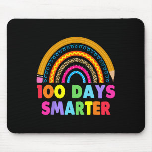 Mousepad 100 Dias Mais Inteligentes Feliz 100º Dia Do Arco-