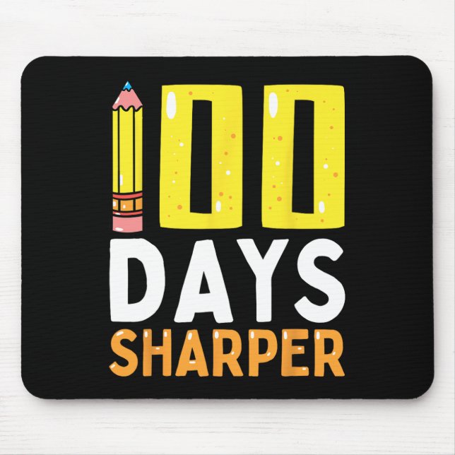 Mousepad 100 Dias Mais Nítidos 100º Dia De Professores (Frente)