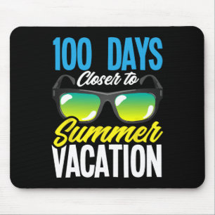 Mousepad 100 Dias Mais Perto Do Estudante De Férias De Verã