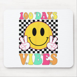 Mousepad 100 Dias Vibes Retro Sorriso Professor Crianças 10