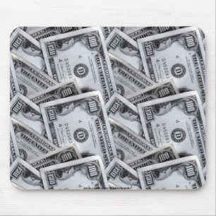 Mousepad 100 notas de dólar