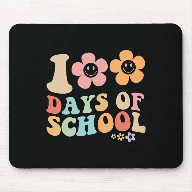 Mousepad 100.o dia de design do rancho escolar (Frente)