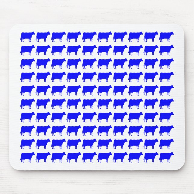 Mousepad 100 Vacas - Azul (Frente)