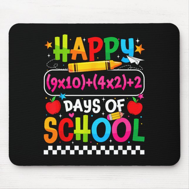 Mousepad 100th Day Of School Happy 100 Days Math Equation T (Frente)
