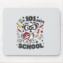 Mousepad 101 Days of School Cute Dog T-Shirt | Back to Scho