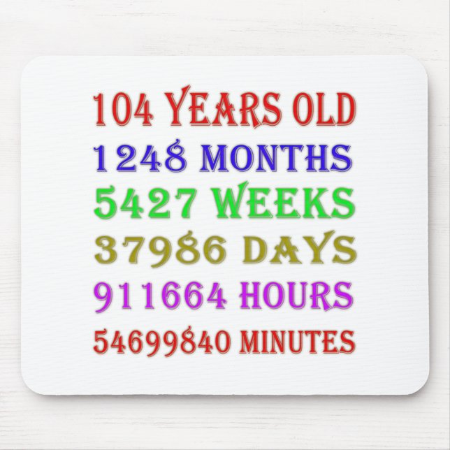 Mousepad 104.º Aniversário - Marcos (Frente)