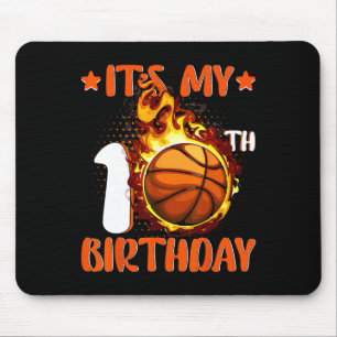 Mousepad 10 anos É o meu 10º Aniversário de Basquete