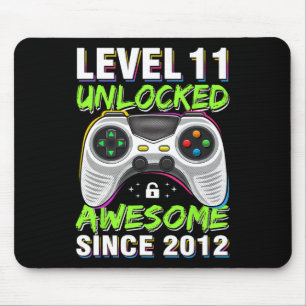 Mousepad 11 anos de bebê filho engraçado jogador 11 de 11 a