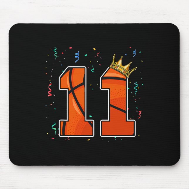 Mousepad 11 Birthday Basball Grande Número 11 Anos (Frente)