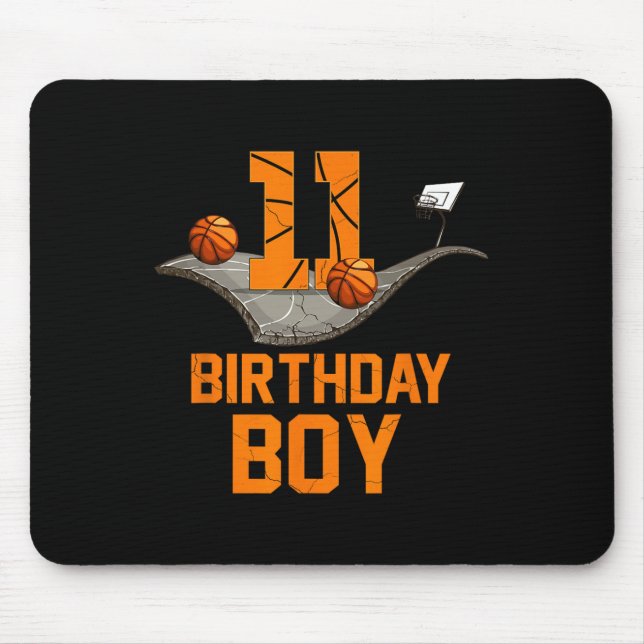 Mousepad 11 Birthday Basball Jersey 11 anos Boy Bo (Frente)