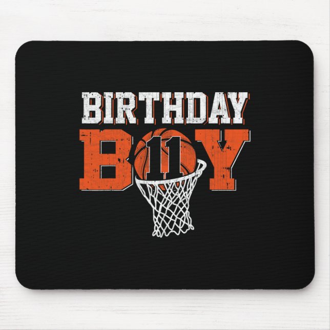 Mousepad 11 Birthday Boy Bysketbyll Com Mais De 11 Anos Bd (Frente)