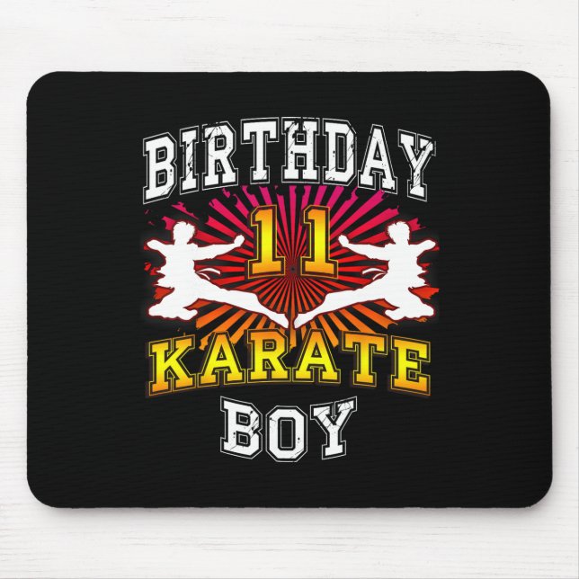 Mousepad 11 Birthday Boy - Karate 11 Anos (Frente)