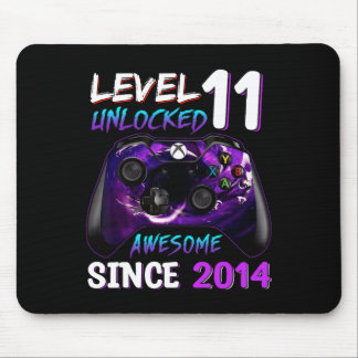 Mousepad 11 Birthday Boy Nível 11 Desbloqueado Incrível Des
