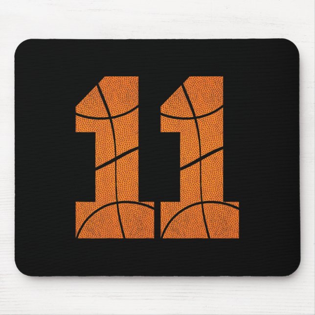 Mousepad 11 Birthday Bysketbyll Boys Kids (Frente)