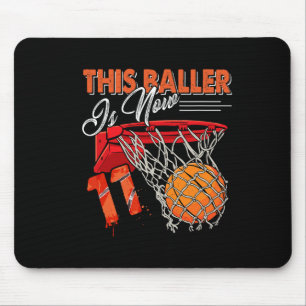Mousepad 11 Birthday Bysketbyll Diversão 11 Anos Crianças G
