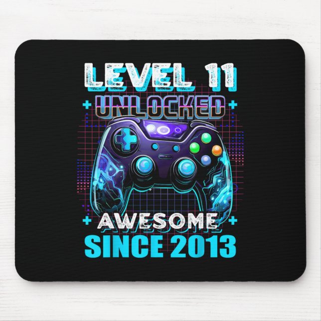 Mousepad 11 Birthday Gamer De 11 Anos Engraçado Garoto Ele (Frente)