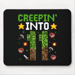 Mousepad 11 Birthday Gamer Pixel Creepin" Em 11 Vídeo G
