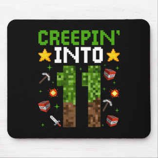 Mousepad 11 Birthday Gamer Pixel Creepin" Em 11 Vídeo G