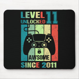 Mousepad 11 Birthday Gift Level 11 (Presente de Aniversário