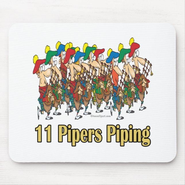 Mousepad 11 pipers-pipa 11 dia de natal (Frente)