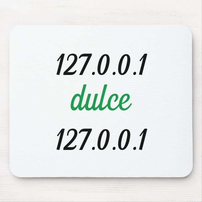 Mousepad 127.0.0.1 dulce 127.0.0.1 (Frente)