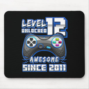 Mousepad 12 Aniversário do 12 do Jogo de Vídeo 2011 Desbloq