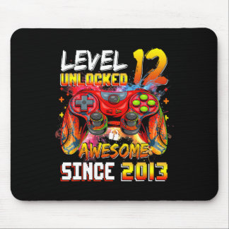 Mousepad 12 Birthday Boy Nível 12 Desbloqueado Incrível 201