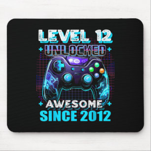 Mousepad 12 Birthday Gamer 12 Anos Engraçado Garoto De Bday