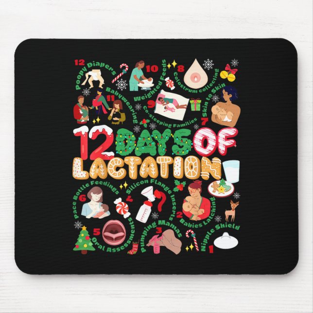 Mousepad 12 Day Of Ibclc Lactation Consultant Breastfeeding (Frente)