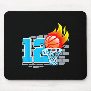 Mousepad 12 de basquete de 12 anos Tema B