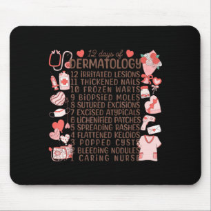 Mousepad 12 Dias De Dermatologia Valentines Dermatologista 