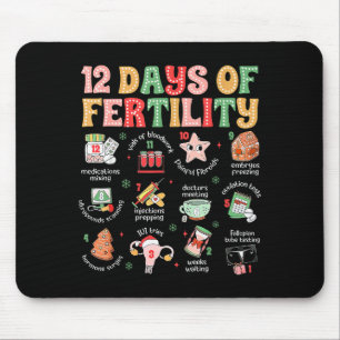 Mousepad 12 Dias De Fertilidade Enfermeira De Ivf Natal Ob