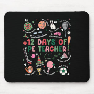 Mousepad 12 Dias De Professor De Educação Física Educação F