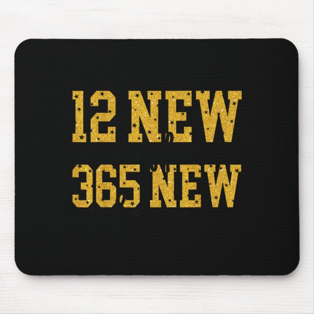 Mousepad 12 New Chapters 365 New Chances Happy New Year Par (Frente)
