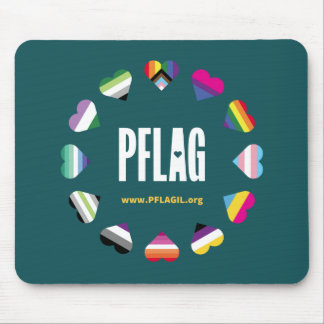 Mousepad 12 Placa do Mouse PFLAG no Círculo do Coração