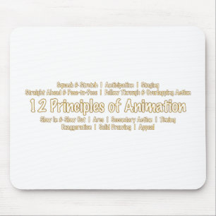 Mousepad 12 princípios de animação para o design dos