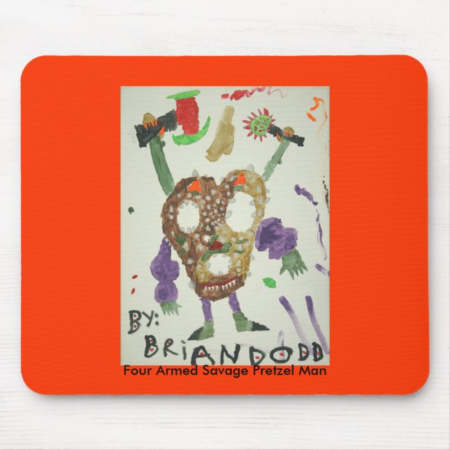 Mousepad 12 QUATRO ARMARAM o HOMEM SELVAGEM de PRETZLE, Sa (Frente)