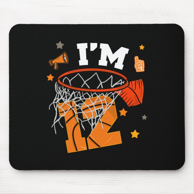 Mousepad 12th Birthday Sketll Boy Twelve Years 12 Yr Old Bd (Frente)