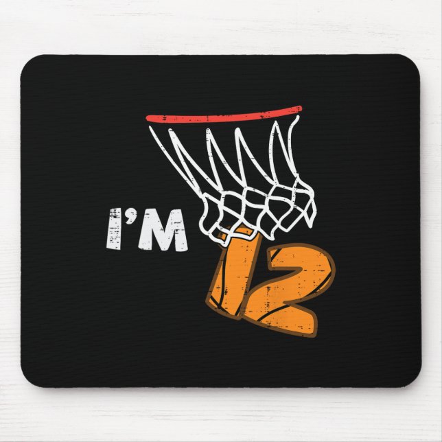 Mousepad 12th Birthday Sketll Im 12 Twelve Year Old Bday Bo (Frente)