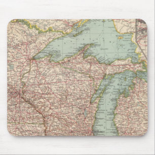 Mousepad 13435 Mich, Wis, Minn, Ia, Mo, Ill, Ind, Ky