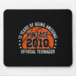 Mousepad 13 Birthday Vintage 2010 Adolescente Oficial 13 Y