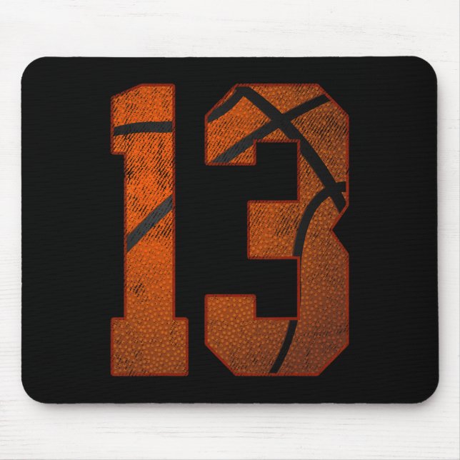 Mousepad 13 Festa de aniversário Treze Bysketbyl, 13 Anos (Frente)